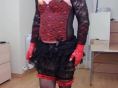 smoking for you on my slutty clothes 7
