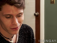 Charming homo Troy Acolla busting ass with cutie tutors cock