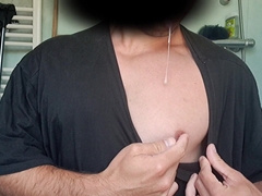 Underarm slobber gayboy onanism