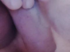 Lying Rocking a Dildo in My Asshole Playing with My Little Cock Dreaming of a Wet Hole