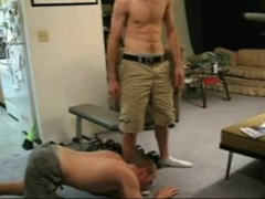 Big Cock Worships Amateur's Socked Feets