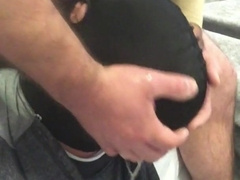 Fag gets supah grubby facefuck from heterosexual alpha - Part One