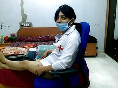Hot nurse cosplay in my bathroom.