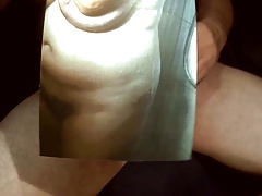 Tribute for pietpurper - huge load of sperm over her body