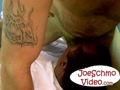 Hot amateur gay Jeremy experienced wild throat and anal fucking until he cums lot of