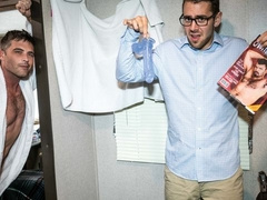 DILF Lance Hart rides Dante Colle's hard cock