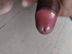 Penis massive massage with hand