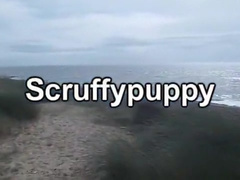 Beach Cock wanking, arse and MASSIVE CUM SPURTS