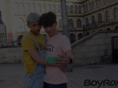 Inked Hottie Archi Gold flip fucked by his slim stud BF