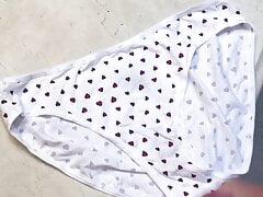 Cumming on cute panties