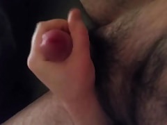 Solo wanking my cock and explosive cumshot