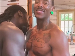 2 nasty black boys smashing on the balcony of their building