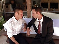 Hard anal sex on workplace