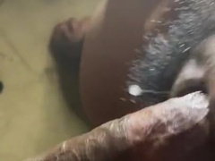 Gigantic Pretty Black Spunk-Pump Burst down my Facehole