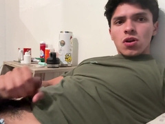 Wanking until I get splatters of milk