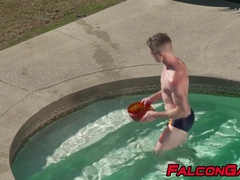 Stud makes muscular gay pound his ass balls deep and hard