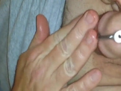 Ass-Fuck Guts Stroking with pop-shot after the jacking