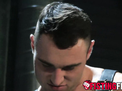 Dominator Michael Boston drills his captives hole deep with his raw shaft