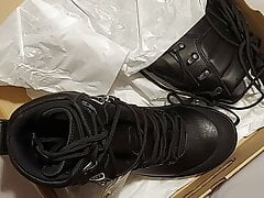 Welcuming new box-fresh army boots