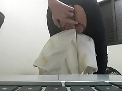 self fucking and self anal creampie