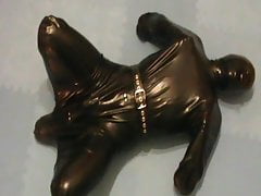 Slave as hogsacked rubber puppy