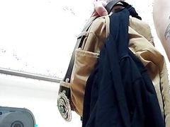 Busted in Public Boy's Restroom, Right as I Bust a Nut!