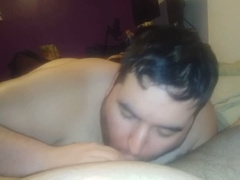 Pov blowjob, hefty, cum in mouth