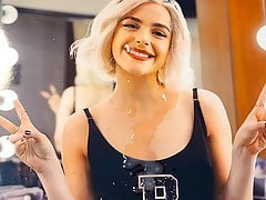 Kiernan Shipka cum tribute with 120 fps slow motion cumshot