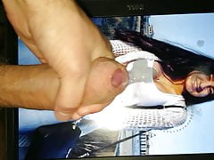 Cumshot on pretty white girl