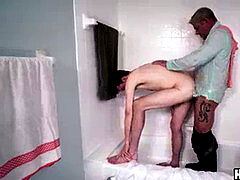 nasty step-father plows his new twink stepson