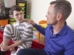 Dakota Lovell fucks a toy and then his stepdad Trent Summers