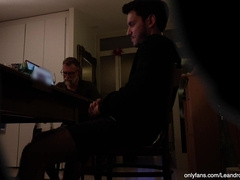 Grand son jerking in front of real grand father (gay)