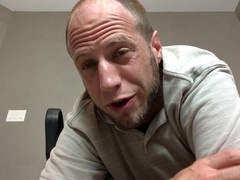 Hairy anal solo play with verbal degradation for gay man