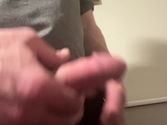 Groping tugging off my phat stiffy, fabulous cut meatpipe cuming