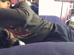 Latino Stepdaddy Kisses Boy Sucks & Titties