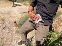 nearly caught peeing my work trousers at a public picnic area