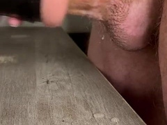 Suspended Boy Makes a Protein Jiggle in His Fleshlight