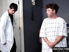 Doctor Jonah Wheeler treats young Calvin Michaels stress with a deep anal pounding