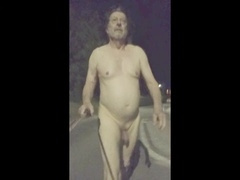 Risky public exhibition: Walking around completely naked in the streets!