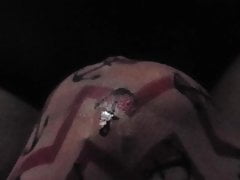 up close of me pissing some panties