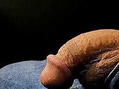 Time Lapse Cock grows from up to precum drip