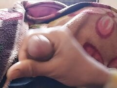 I masturbate on bed during watching bf video