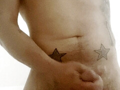 Shower ass and dick play