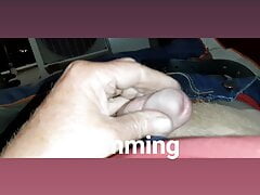 Masturbating before bed cumming