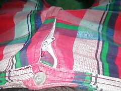 Dick handjob to stepson in the bedroom