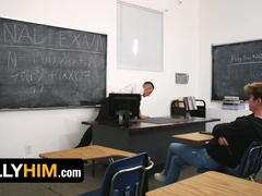 Jordan Is Close To Graduating, But He Needs To Suck The Teacher Mr. Thirios Hard Cock To Do It - Jax Thirio And Jordan Lake