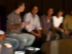 Male exotic dancer has his dick sucked