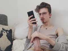 Masturbating off alone