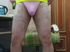 Assfuck sub with a yam-sized tatted bum!