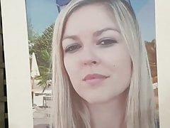 Hot blond cum tribute